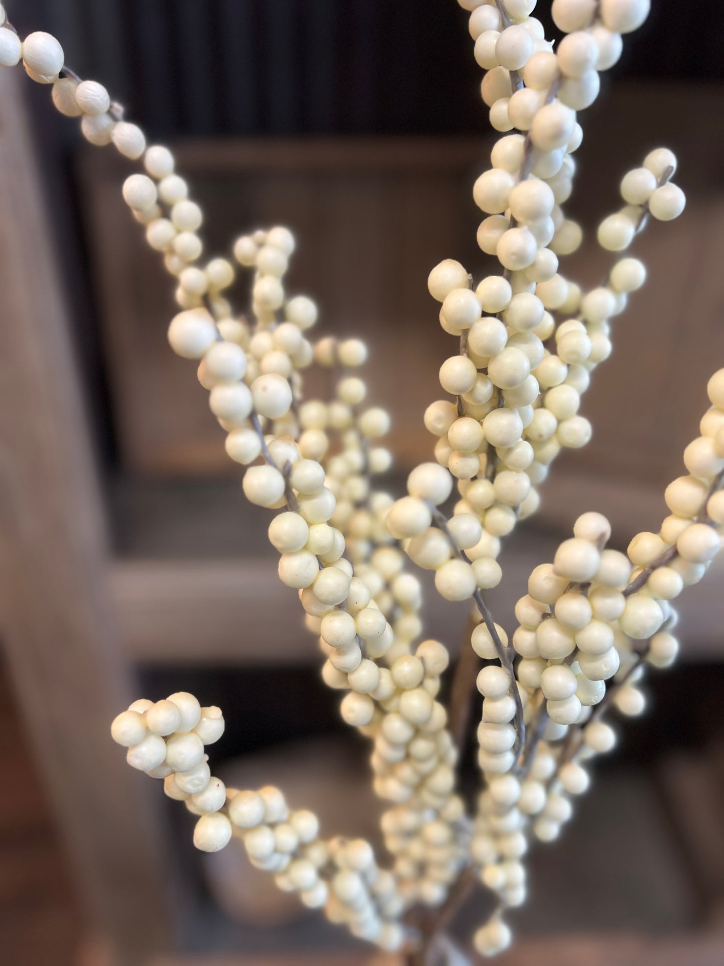 Cream Artificial Berry Pick