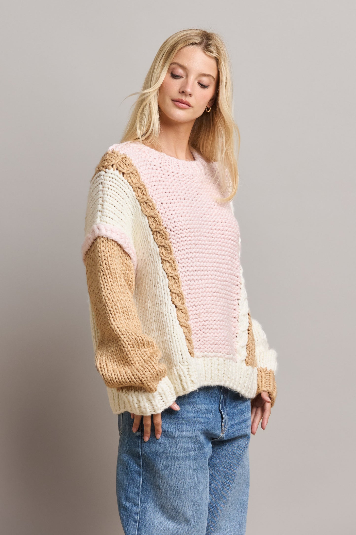 Gingerbread Colorblock Sweater