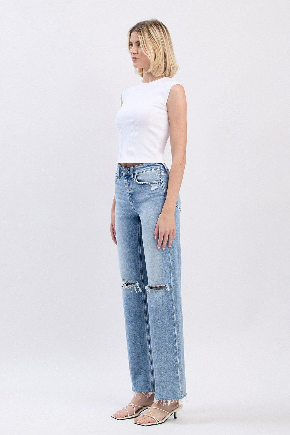 Flying Monkey HIGH RISE DISTRESSED JEANS