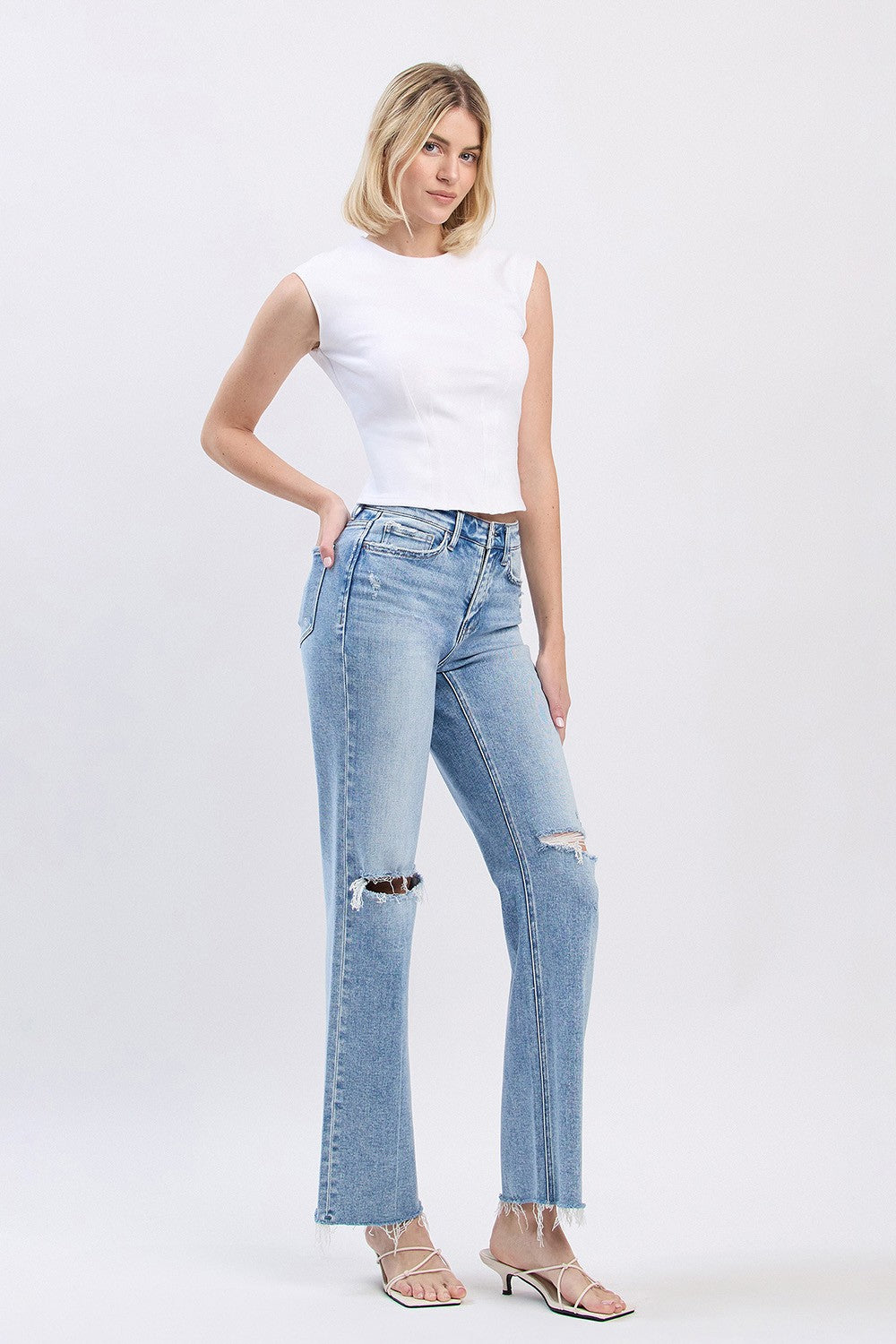Flying Monkey HIGH RISE DISTRESSED JEANS