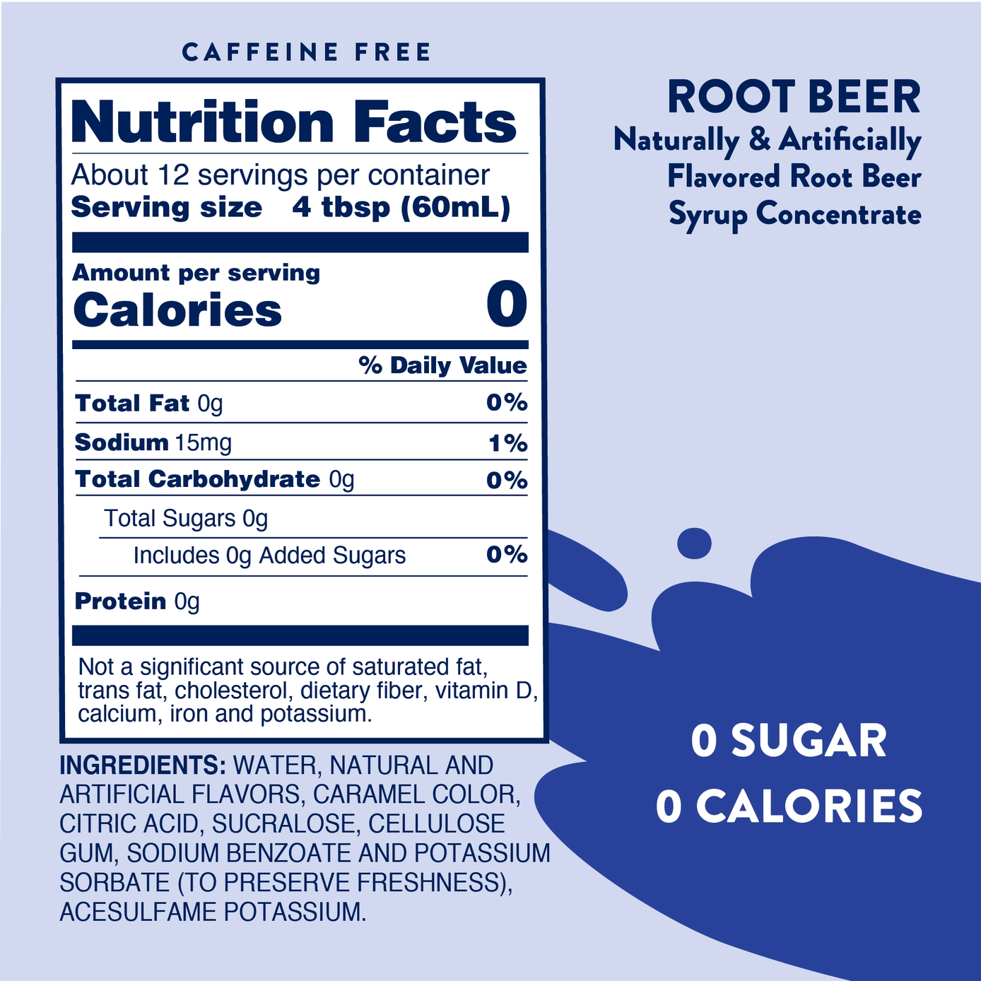 Jordan's Sugar Free Root Beer Float Syrup