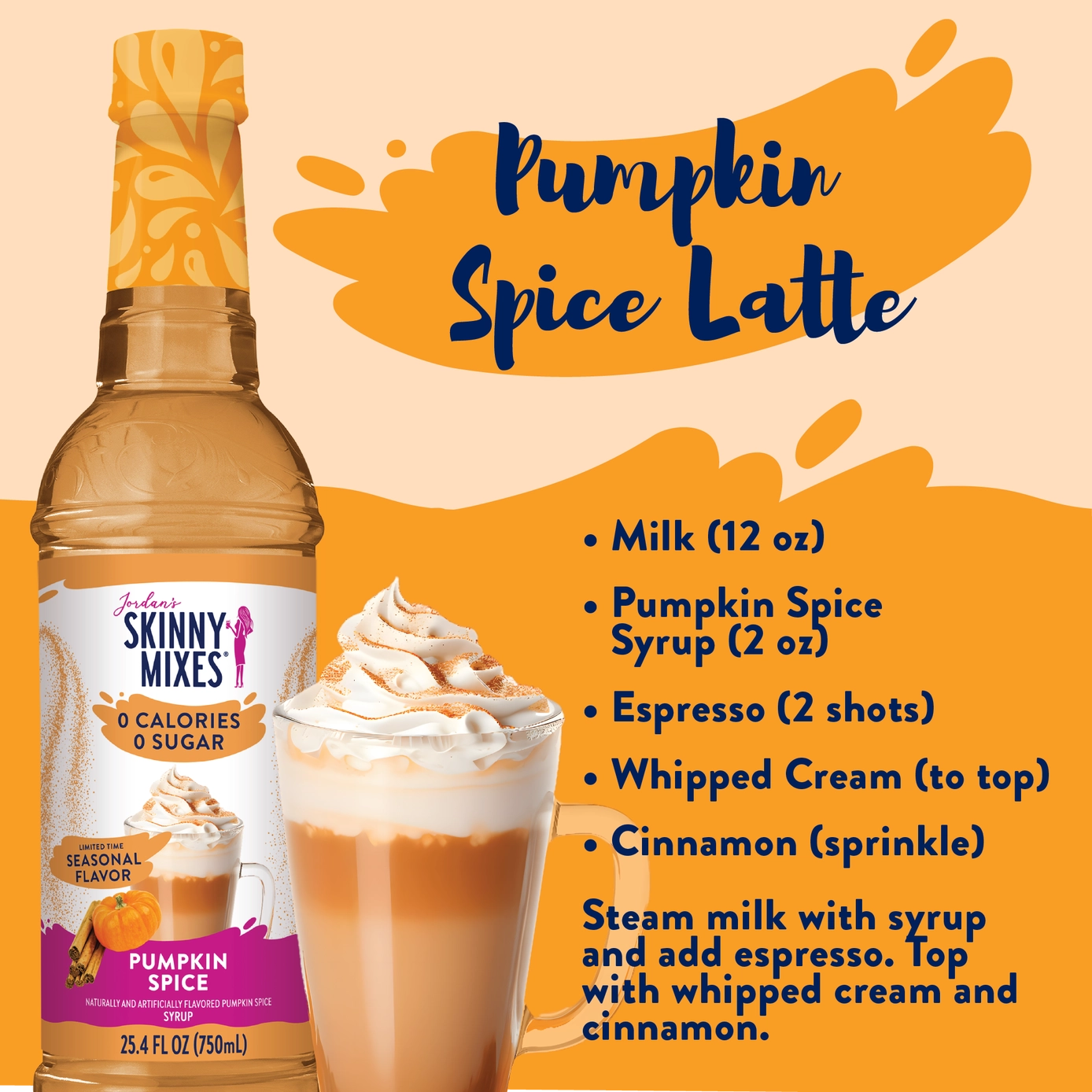 Jordan's Sugar Free Pumpkin Spice Syrup