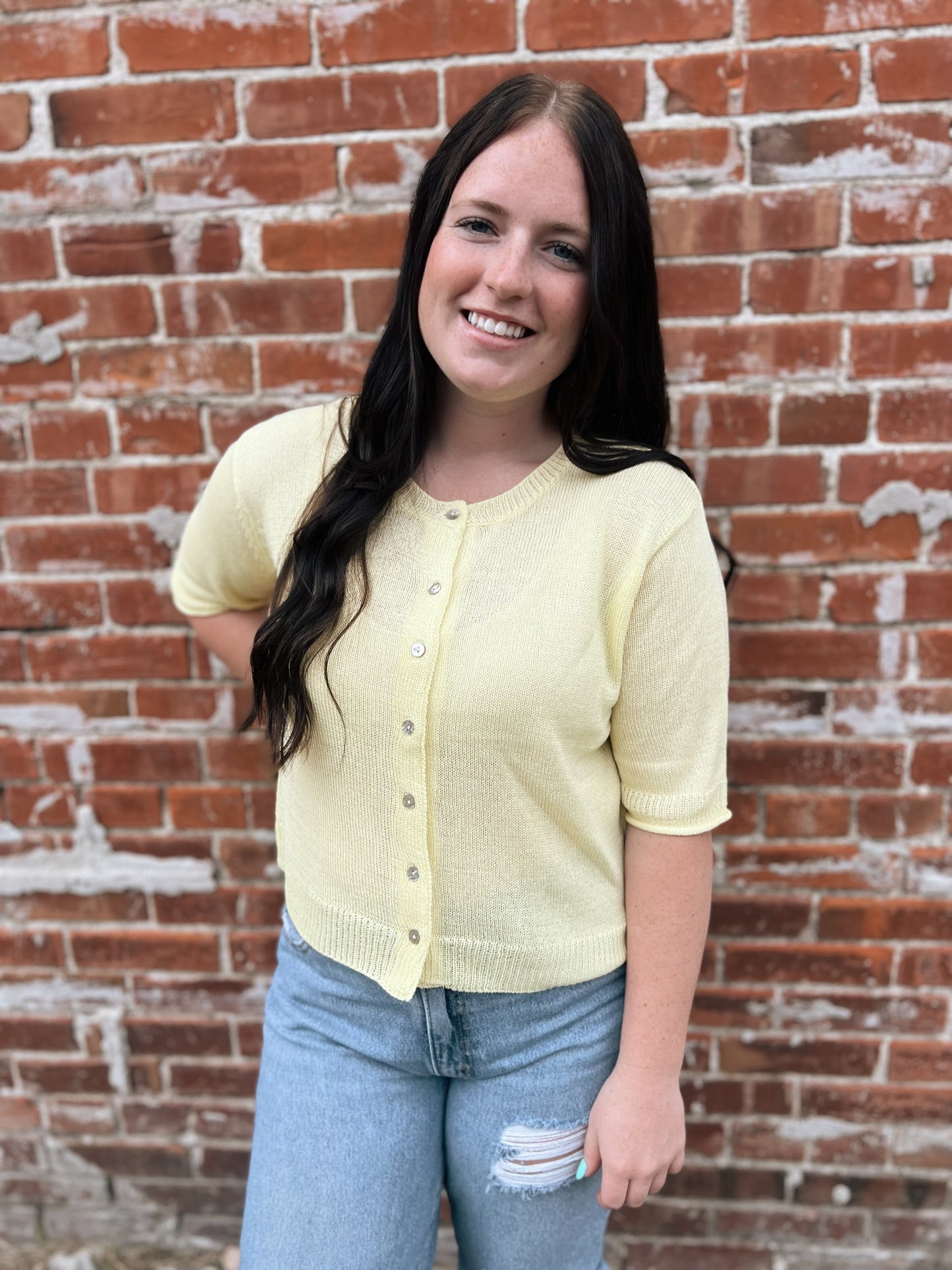 Sweet Lemon Cardigan Sweater
