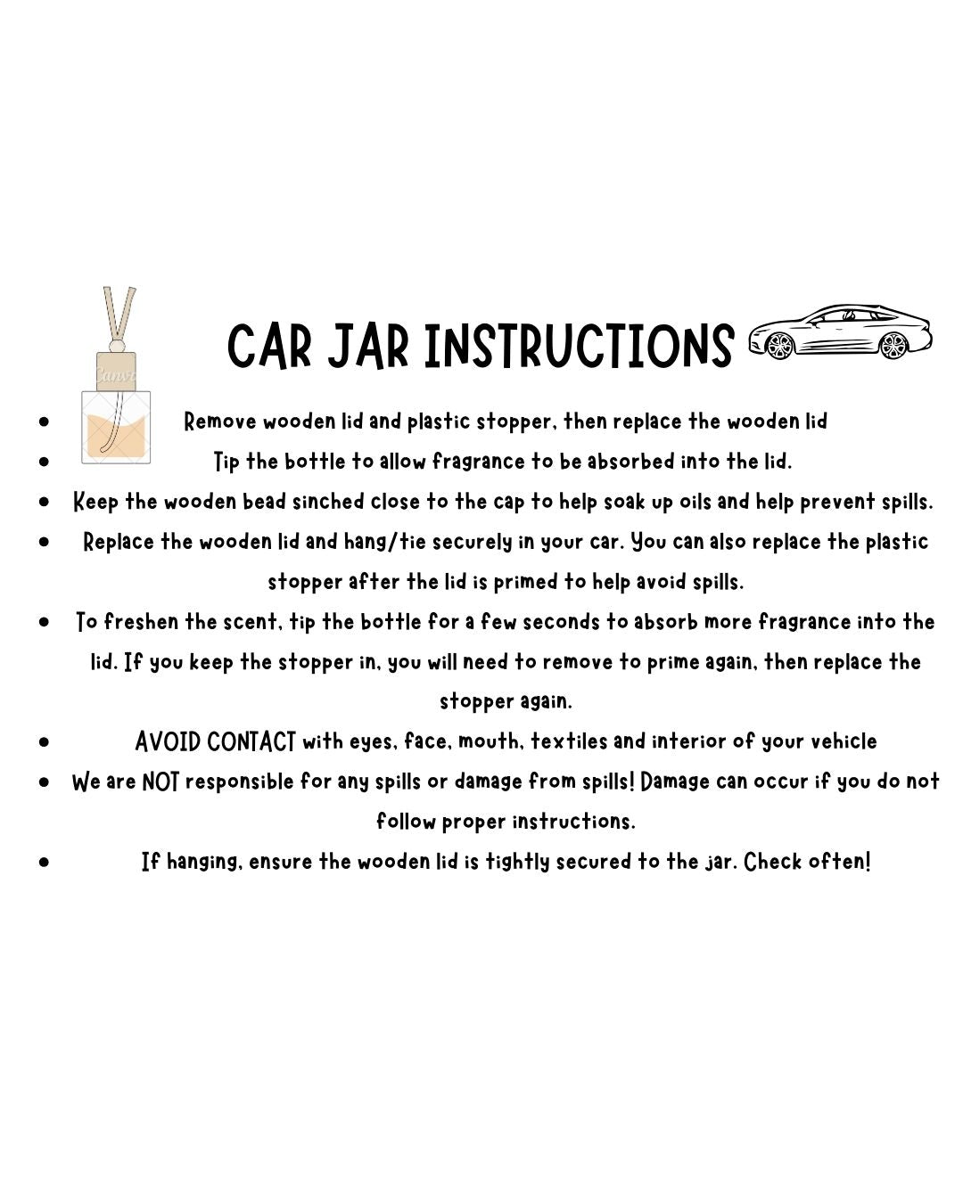 Car Jar Fresheners