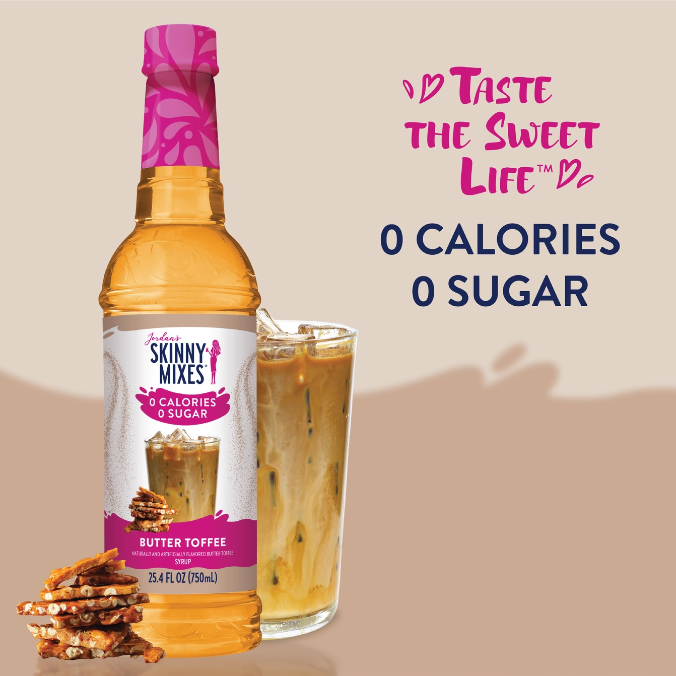 Jordan's Sugar Free Butter Toffee Syrup
