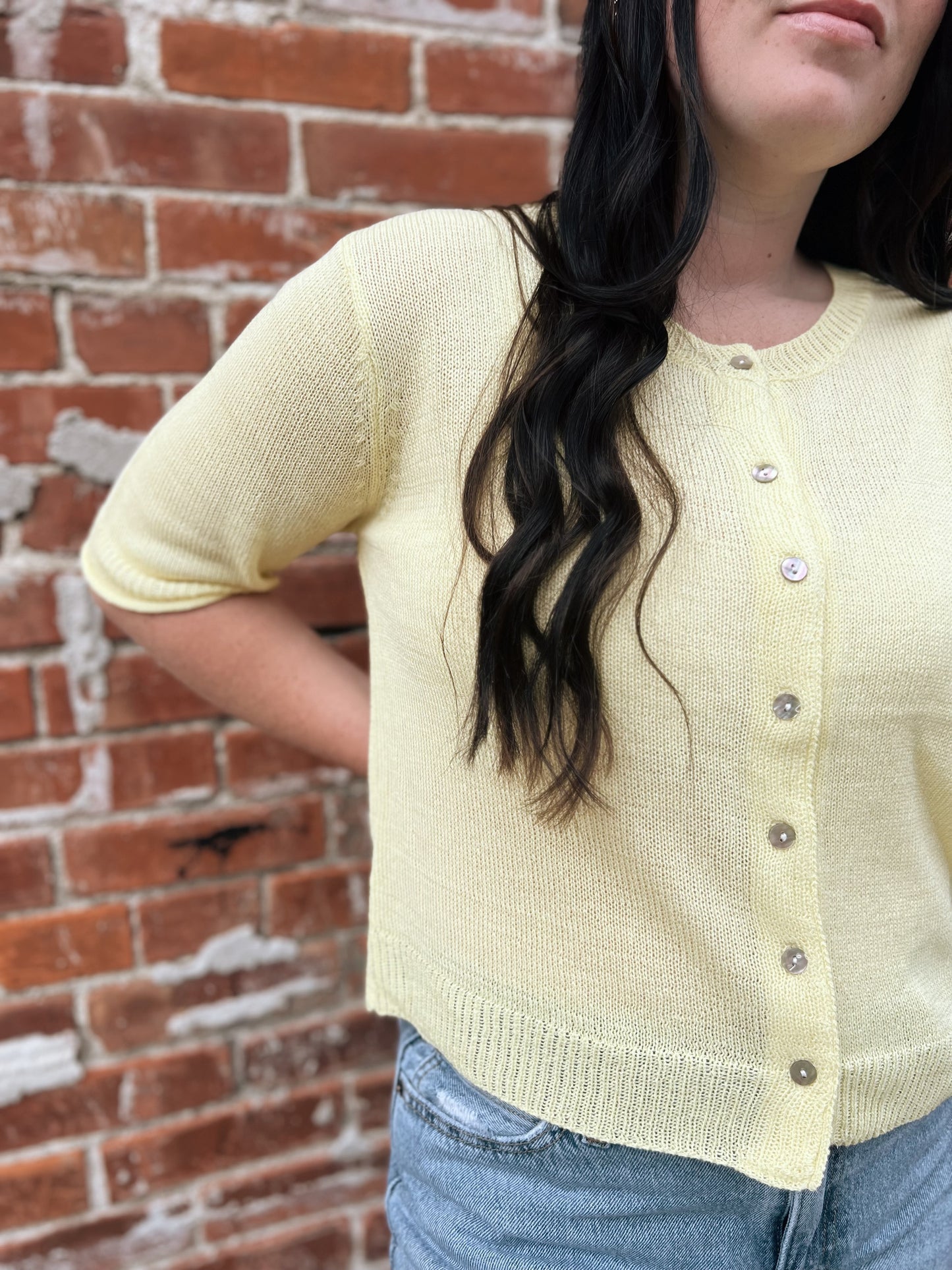 Sweet Lemon Cardigan Sweater