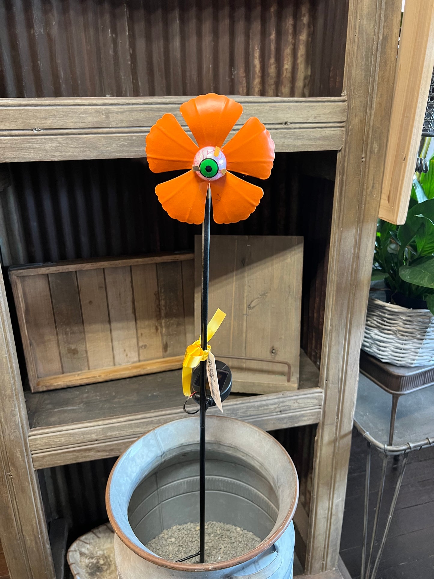 Spooky Eye Stake in Orange