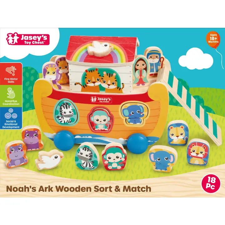 Noah's Ark Wooden Sort & Match