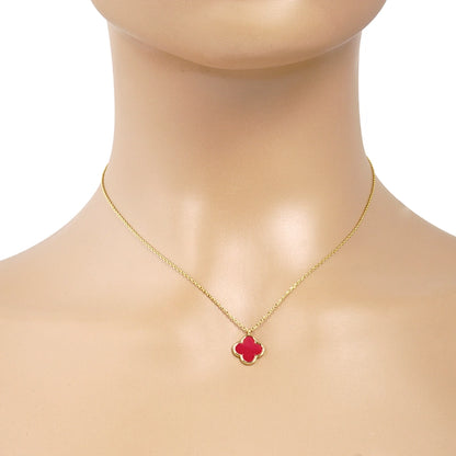 14K Gold-Dipped Clover Necklace