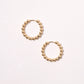 14K Gold-Dipped Ball Hoop Earring