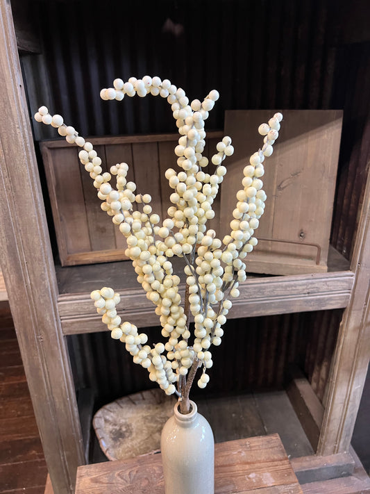 Cream Artificial Berry Pick