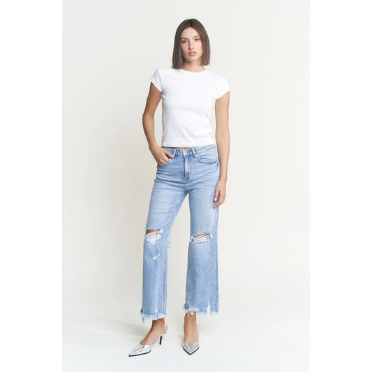 Mica High Rise Distress Jeans
