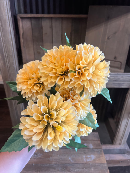 Artificial Yellow Dahlia