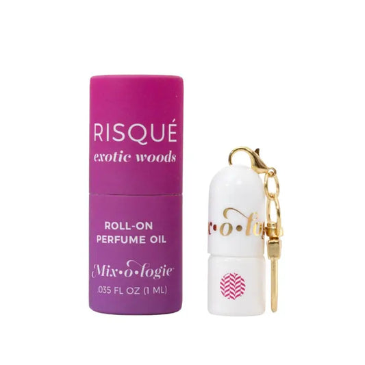 Keychain Mini Rollerball Perfume Bag Charm- Risque