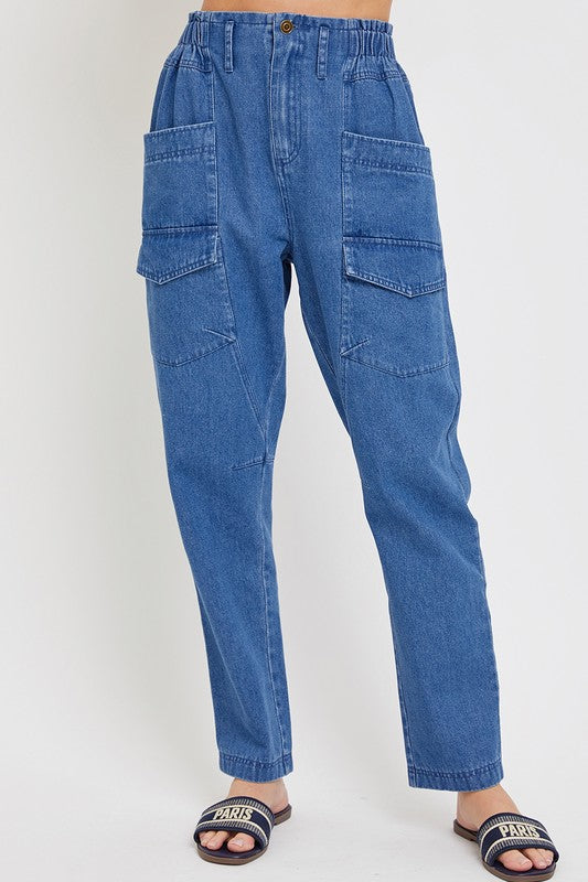 DENIM JOGGER PANTS