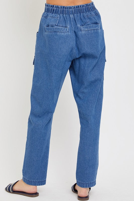 DENIM JOGGER PANTS