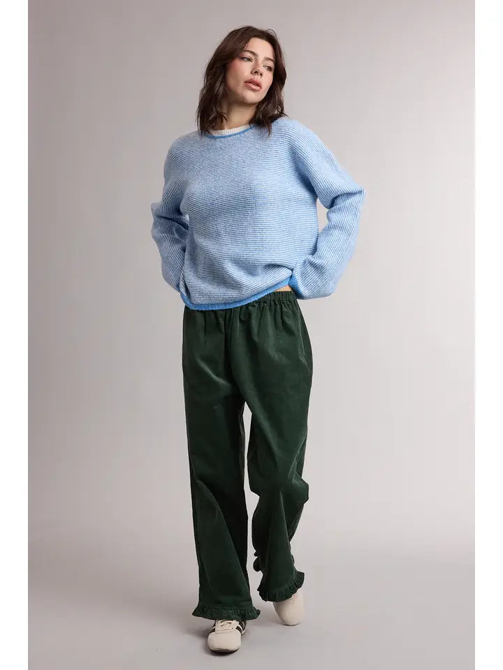 Stripe Drop Shoulder Sweater