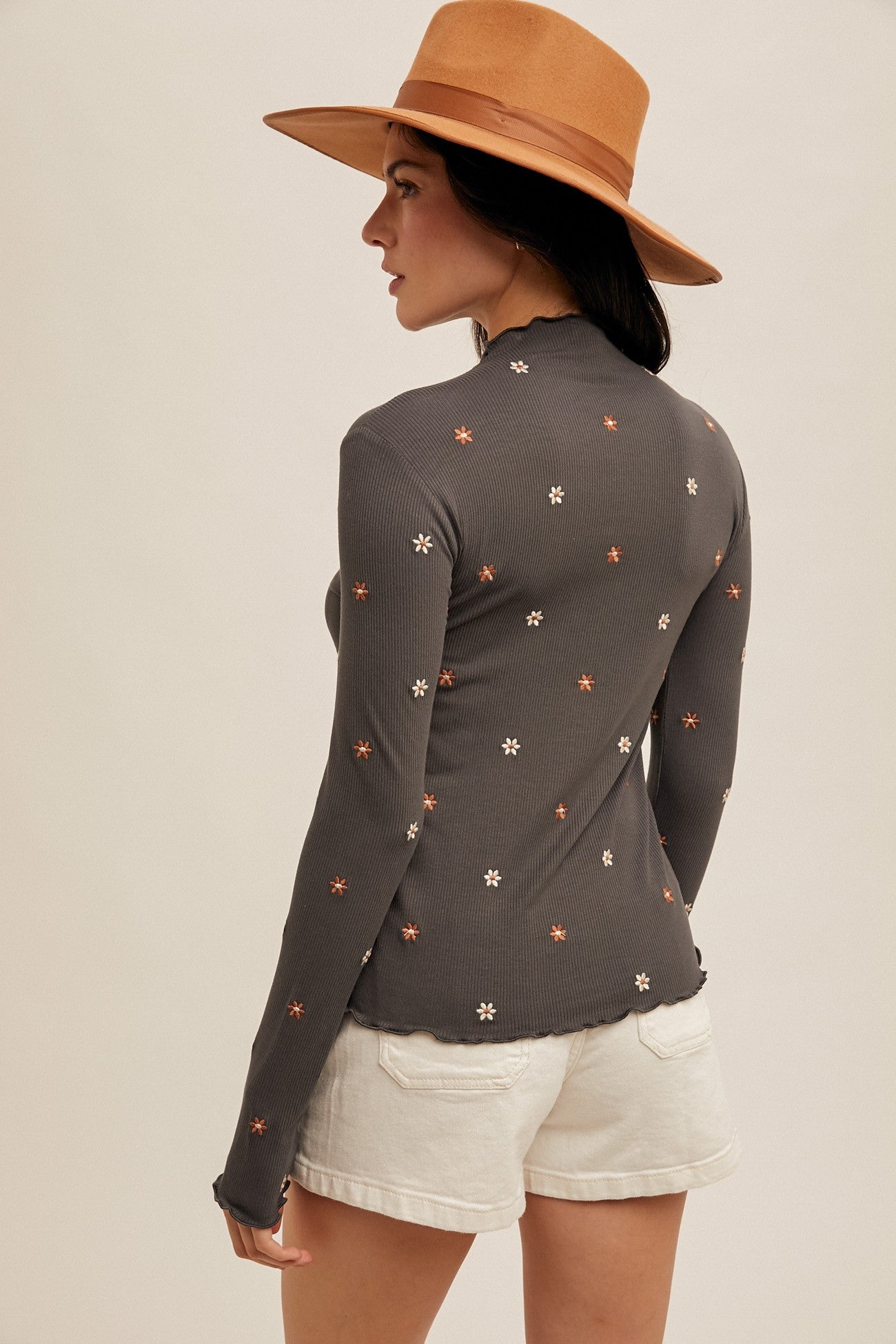 Floral Embroidered Long Sleeve