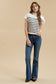 Stacy Knit Top In Ivory Stripes