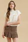 Stacy Knit Top in Cream