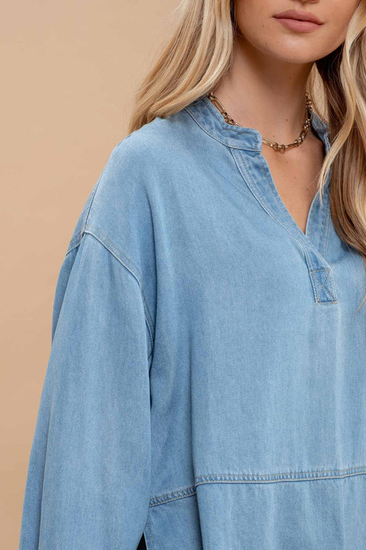 Demi Denim Long Sleeve