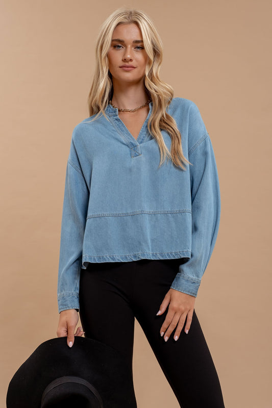 Demi Denim Long Sleeve