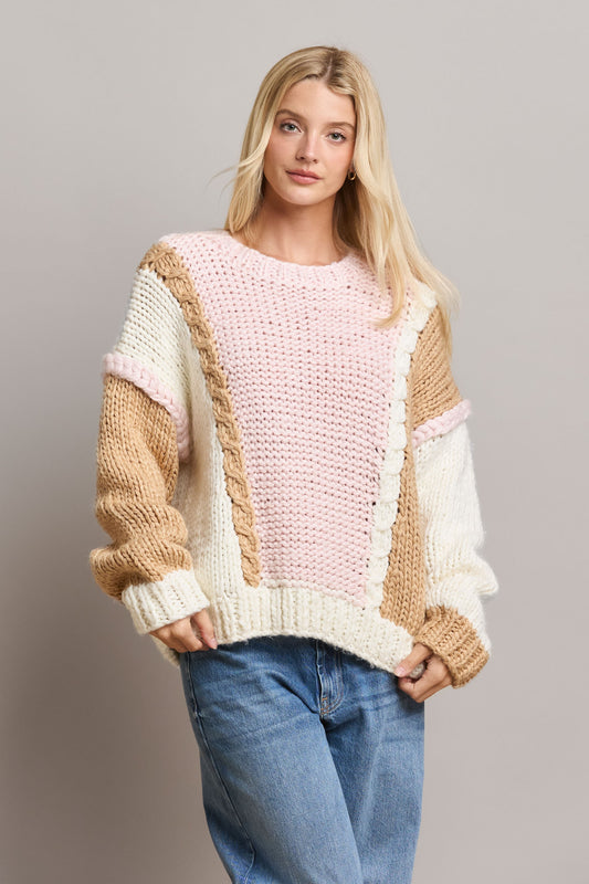 Gingerbread Colorblock Sweater