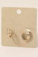 Oval Rhinestone Hinge Hoop Earrings