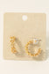 Flower Hoop Earrings