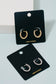 Twisted Texture Hinge Hoop Earrings