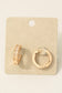 Square Pave Hinge Hoop Earrings