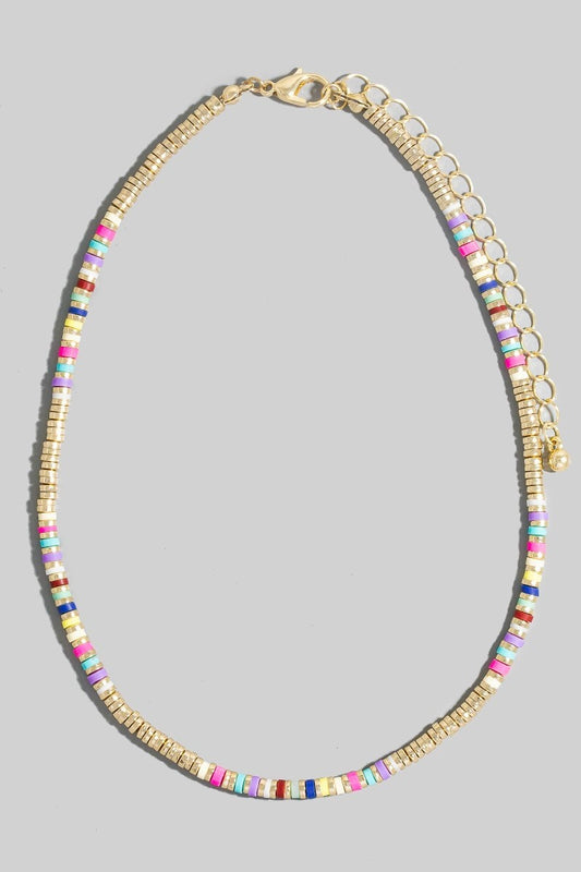 Dallas Dainty Beaded Necklace