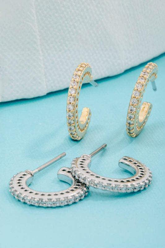 Gold Dipped Leah Hoop Earrings