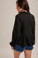 Flowy Texture Blouse In Black