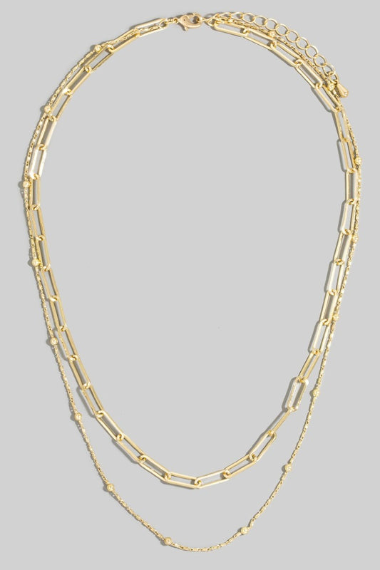 Dainty Mixed Layered Chain Necklace