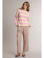 Classic Wide Striped Crew Neck Sweater