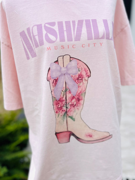 Girly Nashville Graphic Tee