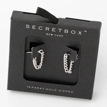 Secret Box Mini Chain Link Earrings