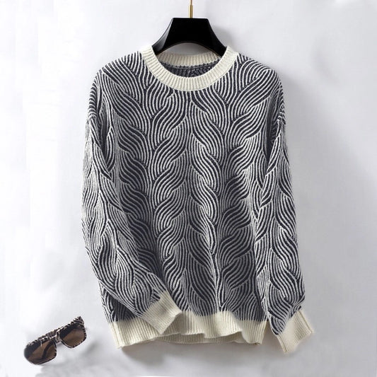 Whitney Knit Wave Sweater