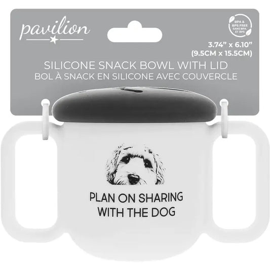 The Dog - Silicone Snack Bowl with Lid