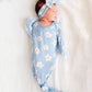 Newborn Knotted Gown - Della