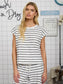 Stripe Knit Top In Grey