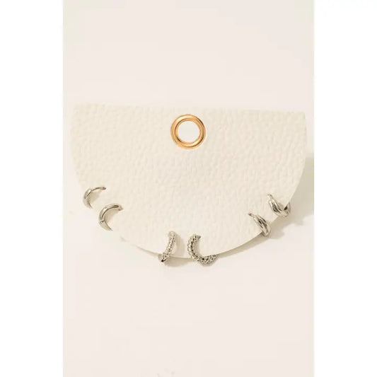 Mini Three Pair Hoop Earrings Set
