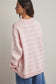 Oversized Striped Knit Sweater In Ballet