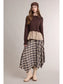 Twofer Ribbed Knit Sweater with Attached Peplum