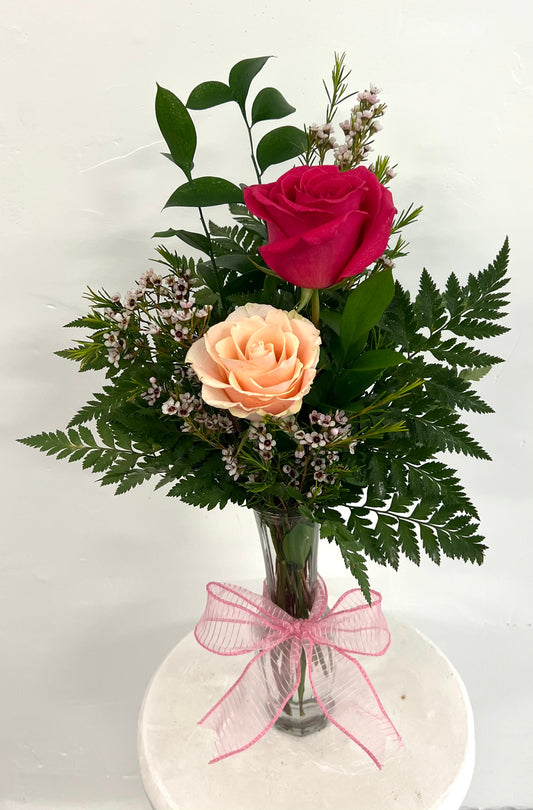 Double Rose Vase