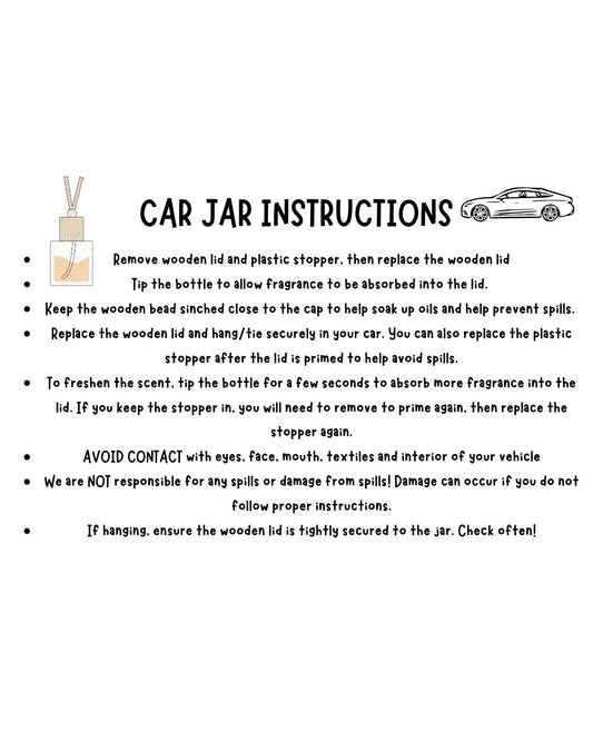 Car Jar Fresheners