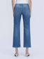 Mid Rise Medium Dark Wash Ankle Straight Jeans