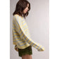 Sky Striped Sweater Cardigan