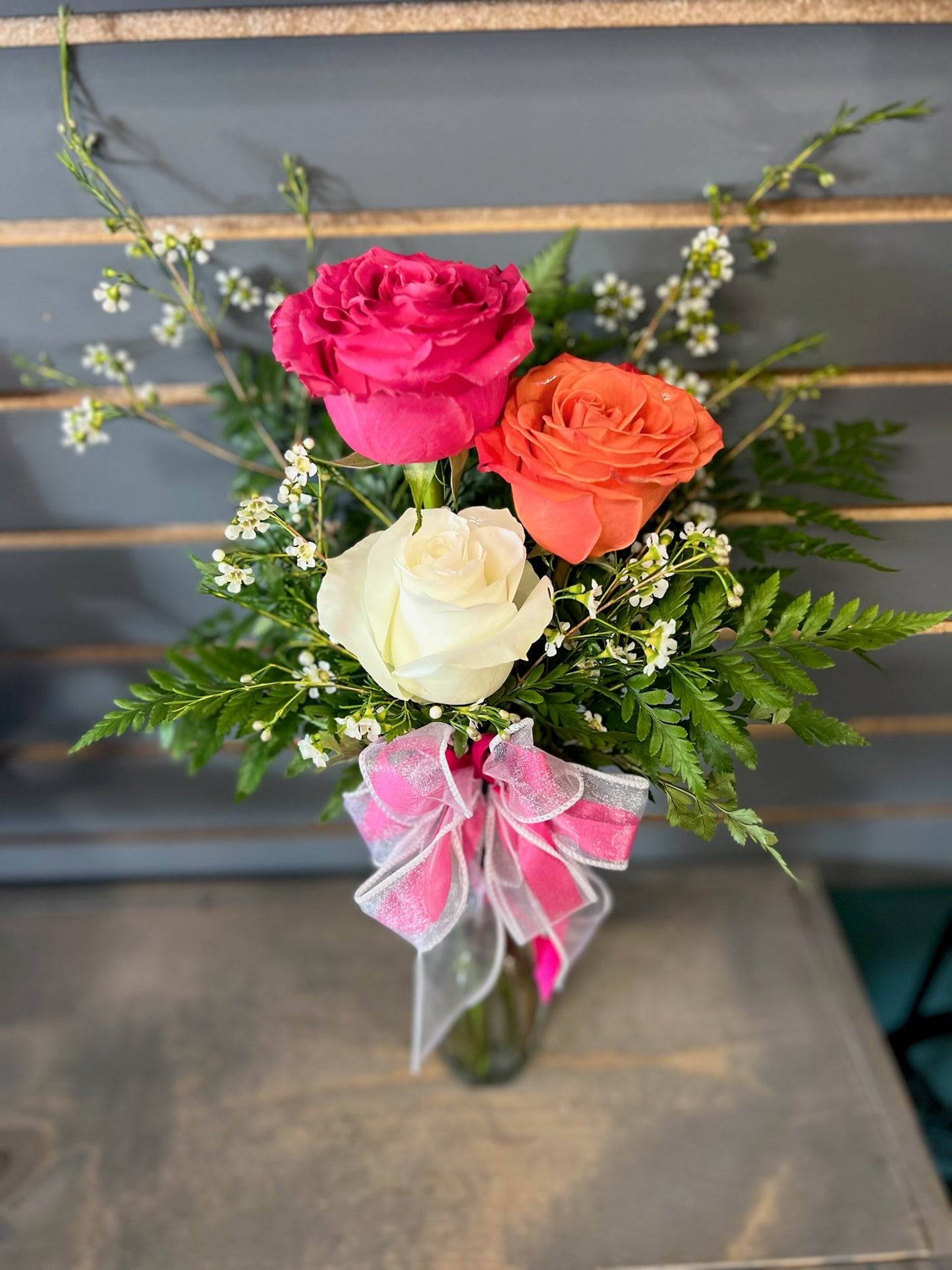 Trio Rose Vase